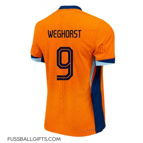 Niederlande Wout Weghorst #9 Fußballbekleidung Heimtrikot EM 2024 Kurzarm